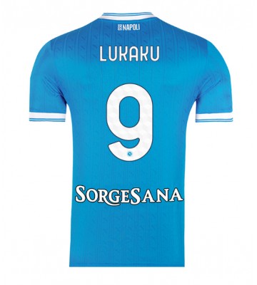 SSC Napoli Romelu Lukaku #9 Hjemmebanetrøje 2025-26 Kortærmet